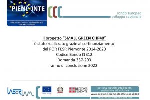 Progetto SMALL GREEN CHP40